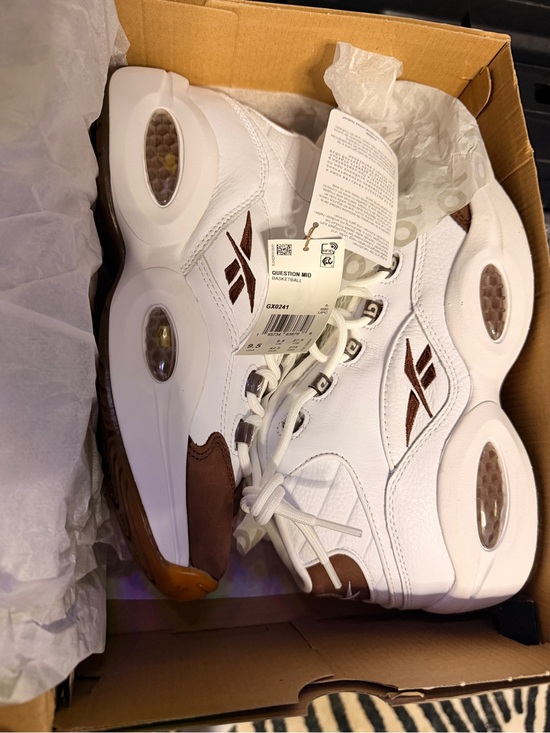Reebok Other - Allen “The Answer” Iversob Reebok White and Brown Mid Sneakers